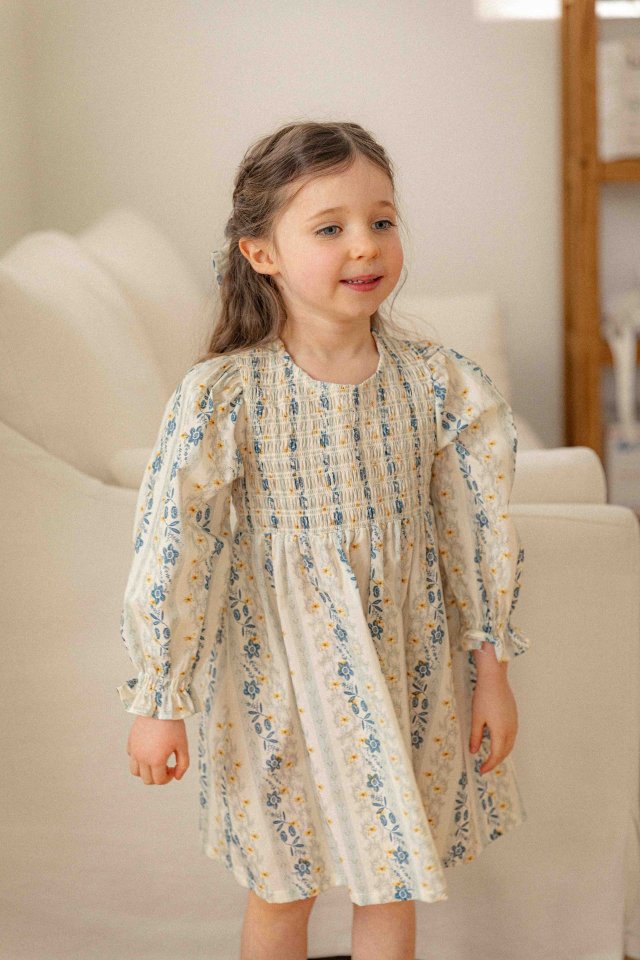 Lenua - Korean Children Fashion - #minifashionista - Hez Smocked One-piece - 7