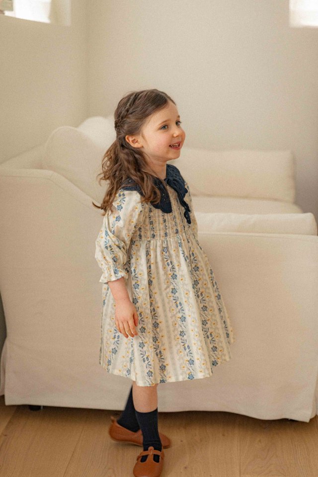 Lenua - Korean Children Fashion - #prettylittlegirls - With Collar - 5