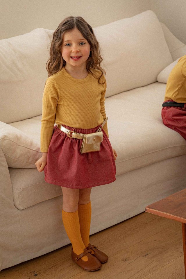 Lenua - Korean Children Fashion - #toddlerclothing - Ravi Ribbed Tee - 4
