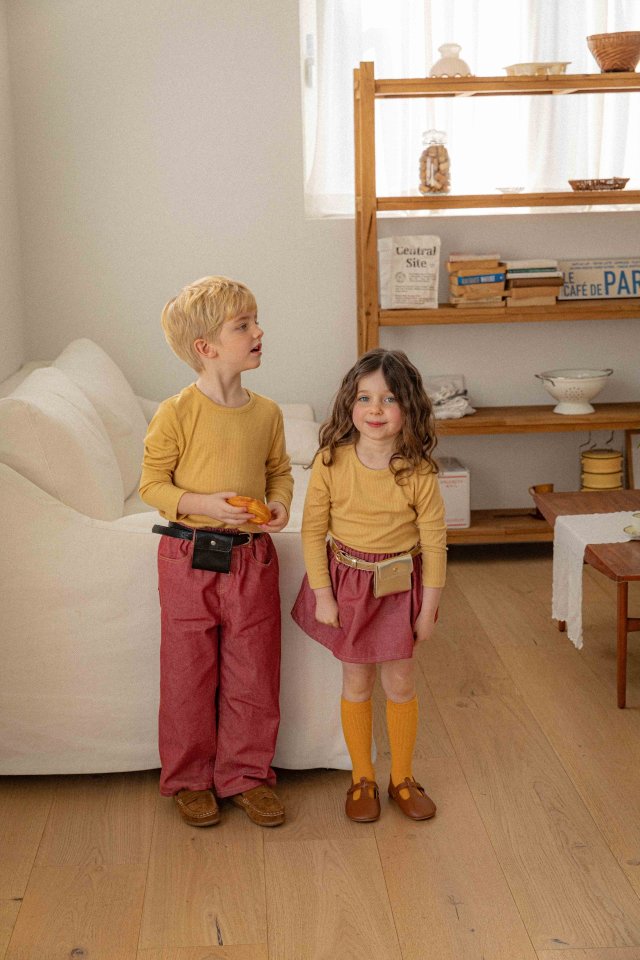 Lenua - Korean Children Fashion - #toddlerclothing - Ravi Ribbed Tee - 3