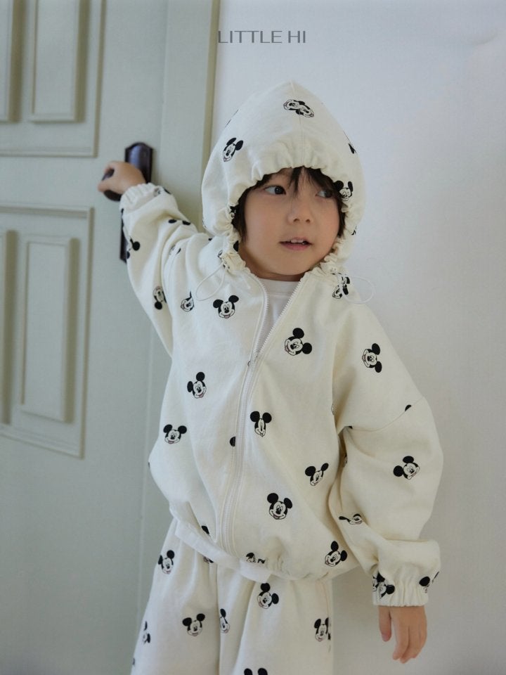 Little Hi - Korean Children Fashion - #Kfashion4kids - All Over M Hooded Jumper - 9