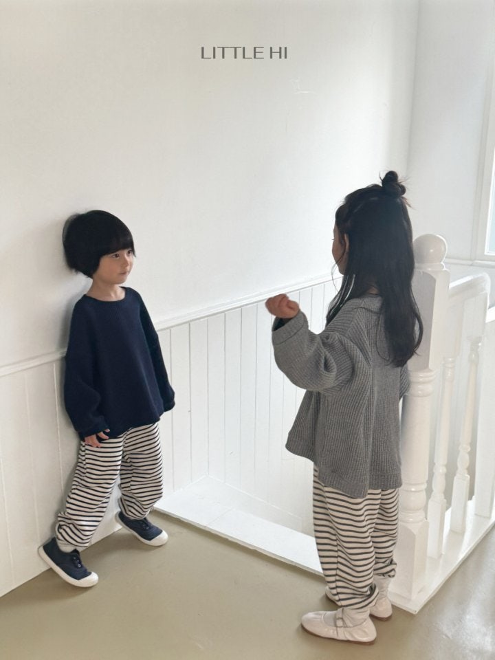 Little Hi - Korean Children Fashion - #Kfashion4kids - Big Waffle Sweatshirt - 7