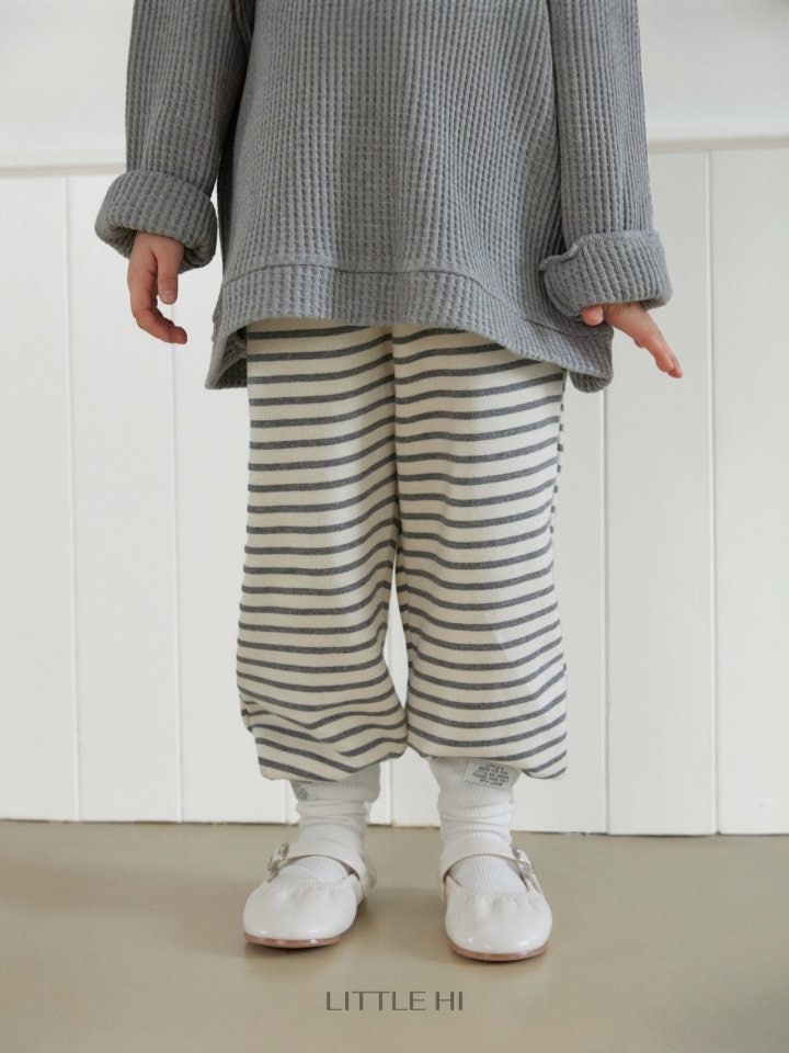 Little Hi - Korean Children Fashion - #childofig - Striped Jogger Pants - 7