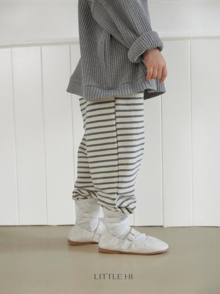 Little Hi - Korean Children Fashion - #childofig - Striped Jogger Pants - 8