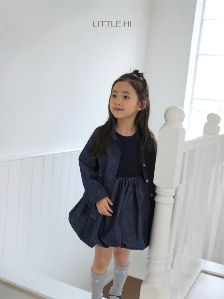 Little Hi - Korean Children Fashion - #childofig - Pumpkin One-piece (Denim) - 11