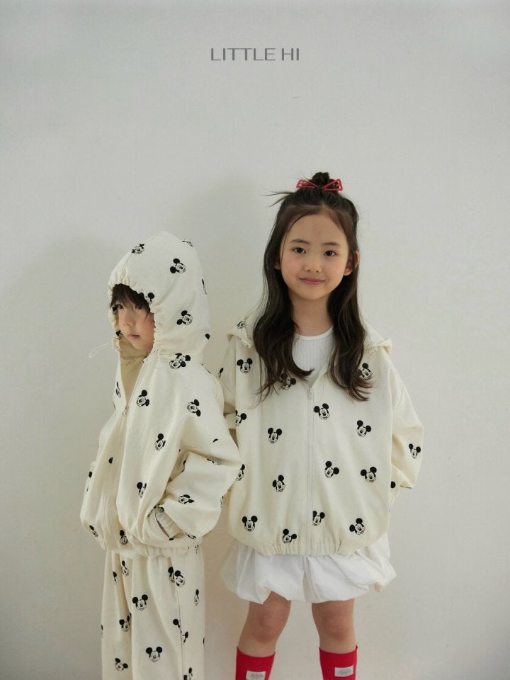 Little Hi - Korean Children Fashion - #fashionkids - All Over M Hooded Jumper - 5