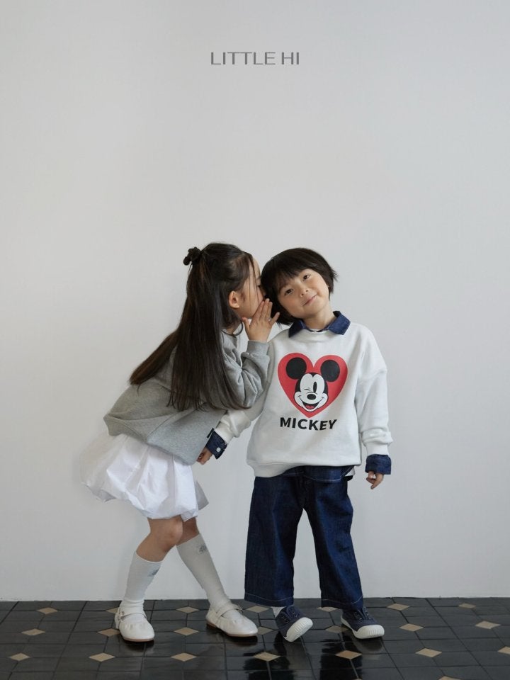 Little Hi - Korean Children Fashion - #kidsshorts - Heart M Sweatshirt - 7