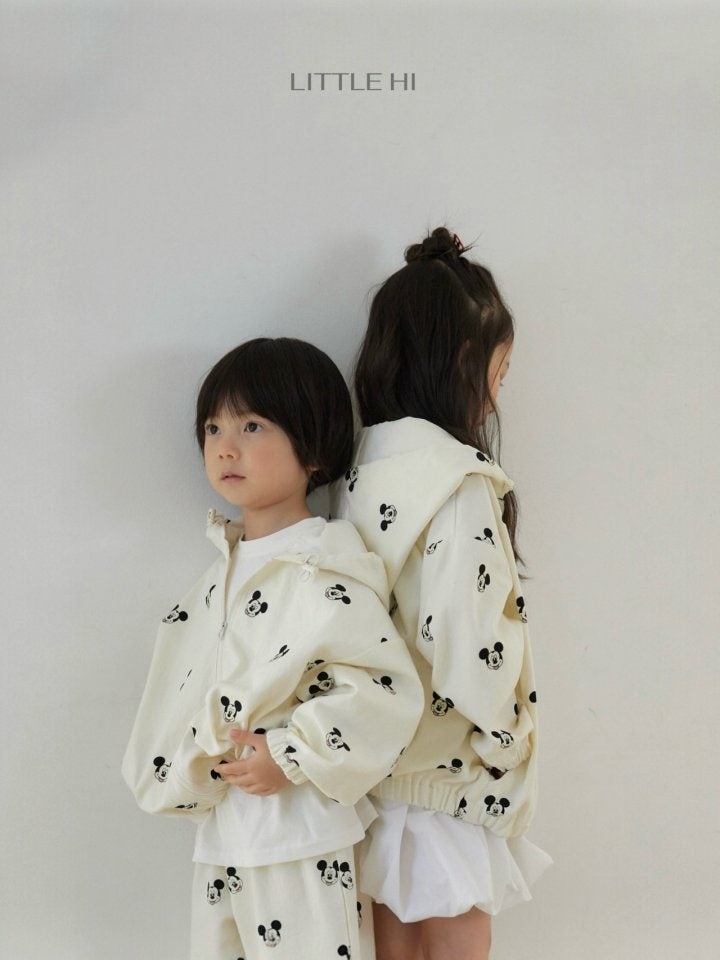 Little Hi - Korean Children Fashion - #kidsshorts - All Over M Hooded Jumper - 6