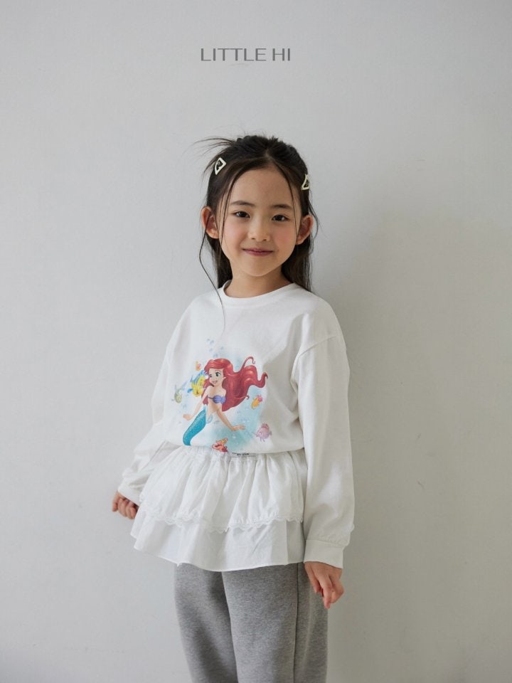 Little Hi - Korean Children Fashion - #kidsshorts - Digital Little Mermaid Tee - 11