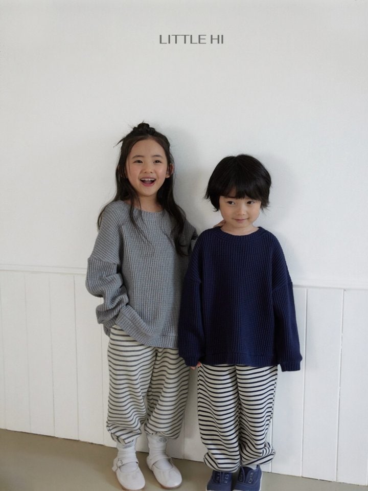 Little Hi - Korean Children Fashion - #fashionkids - Big Waffle Sweatshirt - 4