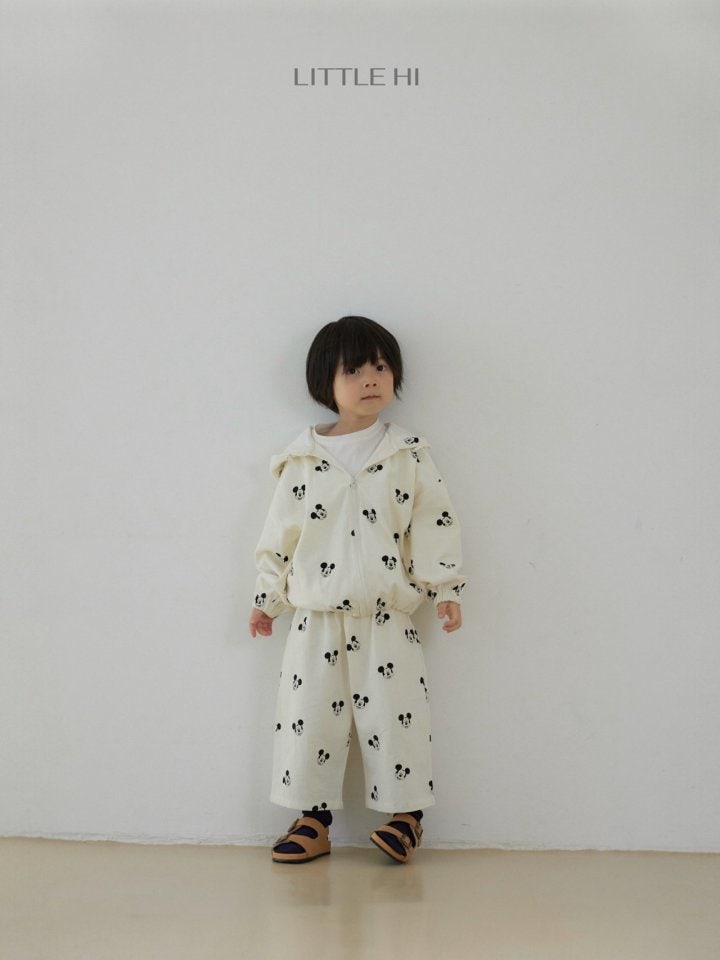 Little Hi - Korean Children Fashion - #kidsstore - All Over M Hooded Jumper - 7