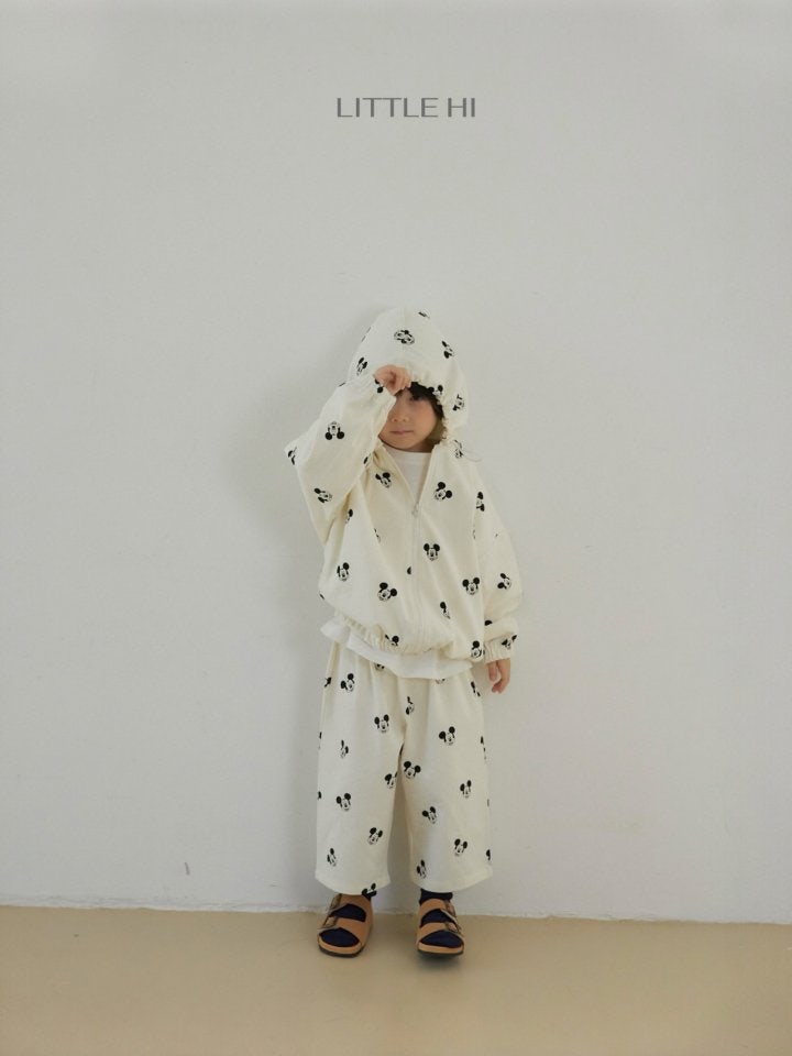 Little Hi - Korean Children Fashion - #kidzfashiontrend - All Over M Hooded Jumper - 8