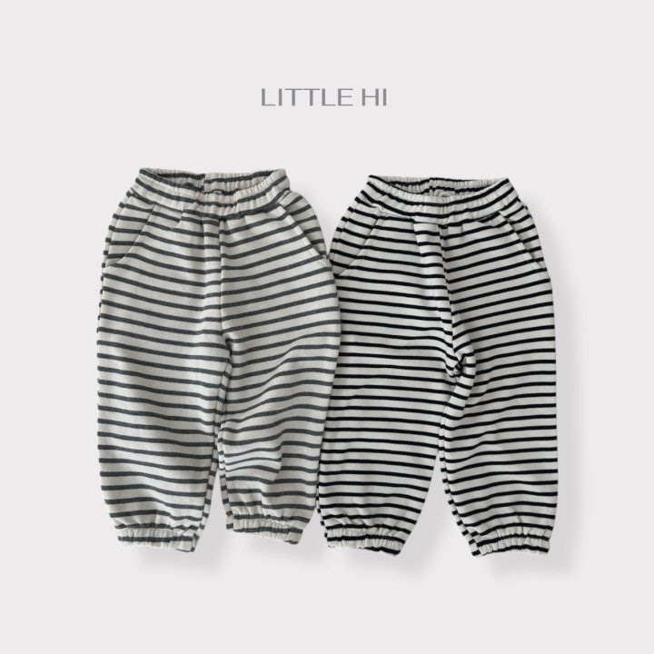 Little Hi - Korean Children Fashion - #kidzfashiontrend - Striped Jogger Pants