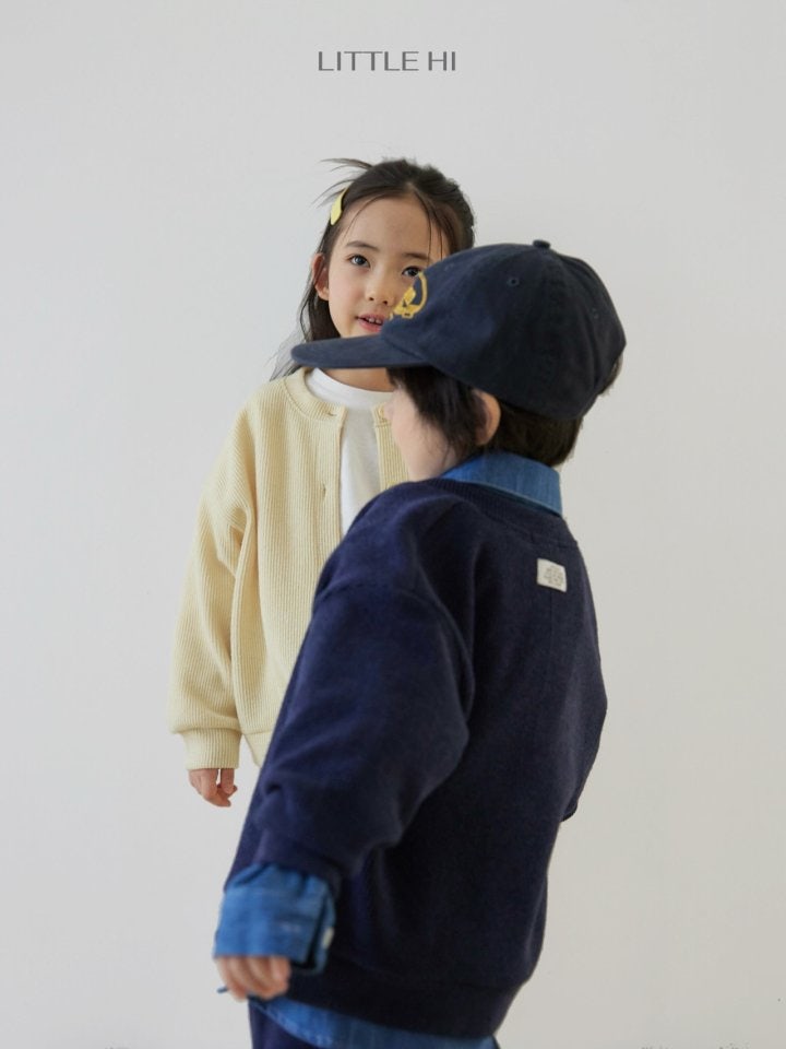 Little Hi - Korean Children Fashion - #kidzfashiontrend - Texture Cardigan - 5