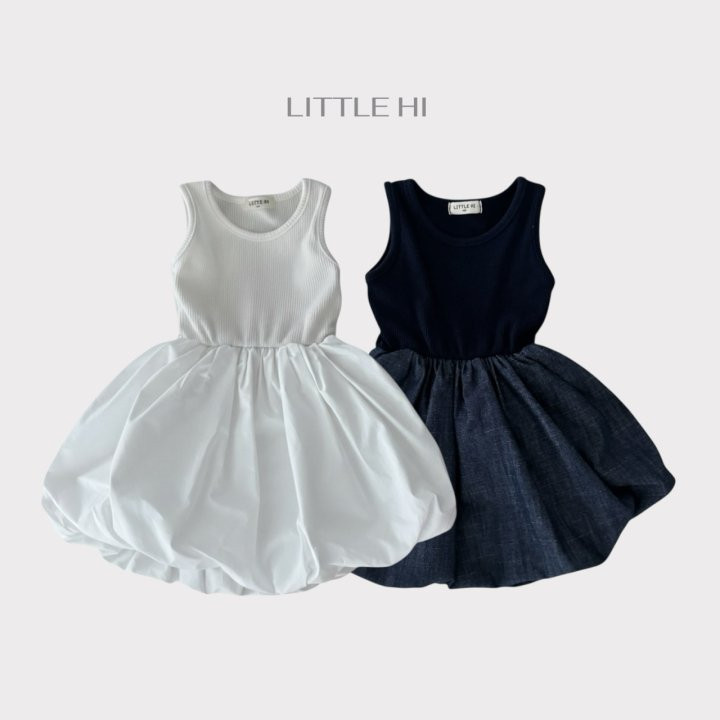 Little Hi - Korean Children Fashion - #kidzfashiontrend - Pumpkin One-piece (Denim) - 2