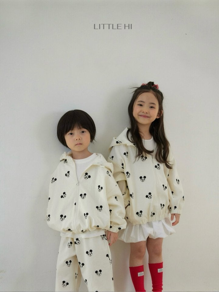 Little Hi - Korean Children Fashion - #littlefashionista - All Over M Hooded Jumper - 10