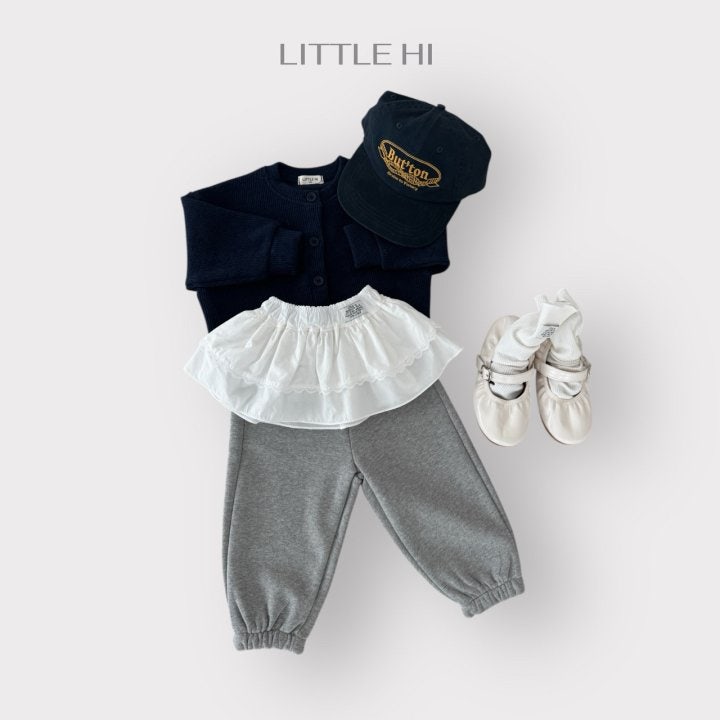 Little Hi - Korean Children Fashion - #minifashionista - Lace Two Tier Apron - 2
