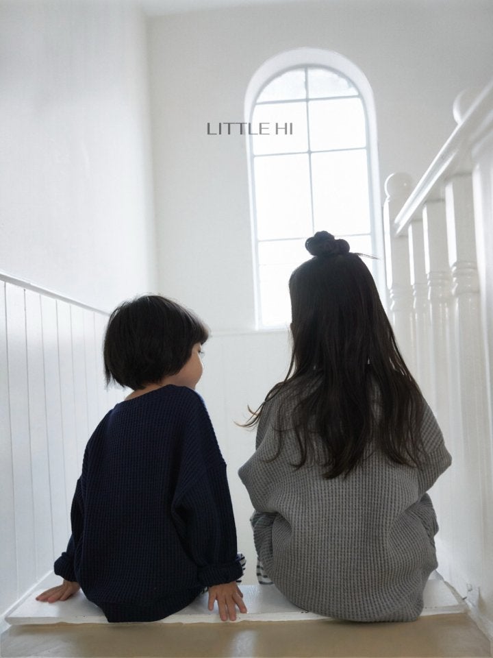 Little Hi - Korean Children Fashion - #minifashionista - Big Waffle Sweatshirt - 10