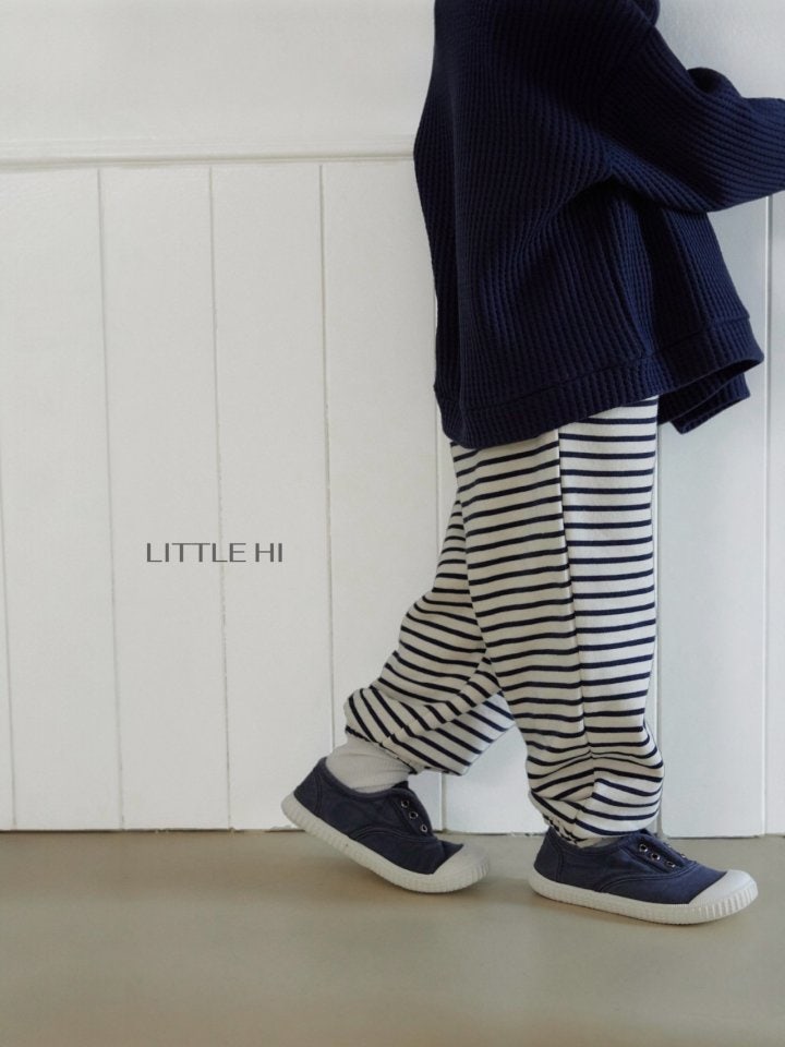 Little Hi - Korean Children Fashion - #prettylittlegirls - Striped Jogger Pants - 6