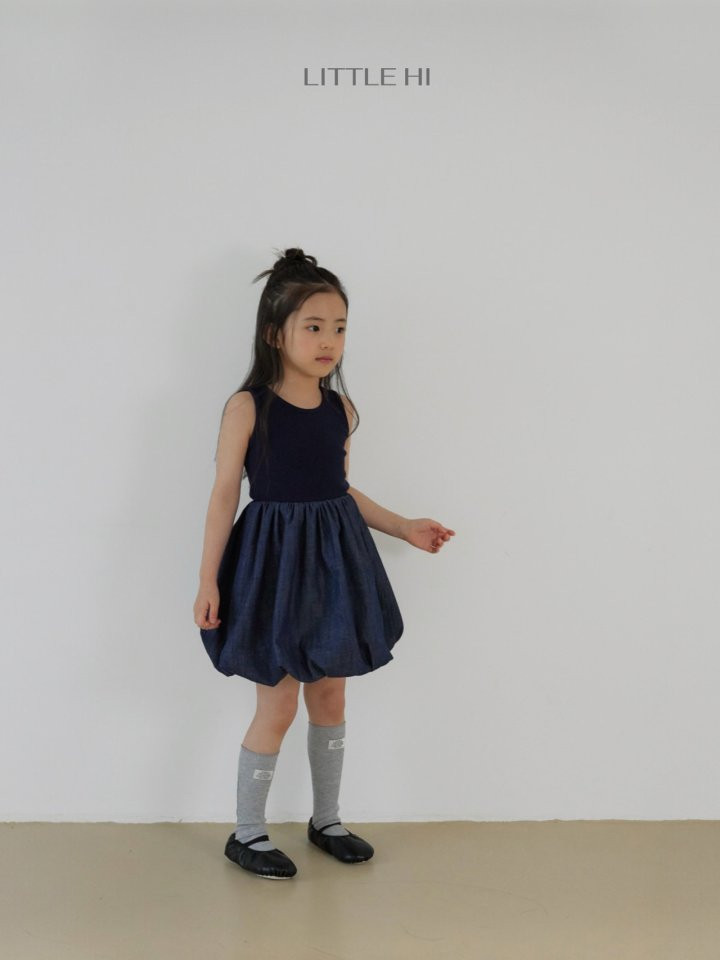 Little Hi - Korean Children Fashion - #toddlerclothing - Pumpkin One-piece (Denim) - 9