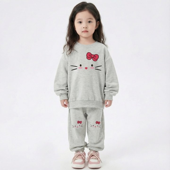 Little Rabbit - Korean Children Fashion - #childrensboutique - Cat Set - 2