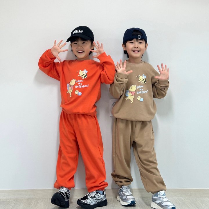 Little Rabbit - Korean Children Fashion - #fashionkids - Pooh Honey Set - 2