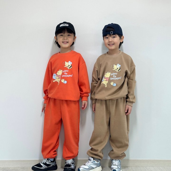 Little Rabbit - Korean Children Fashion - #kidsshorts - Pooh Honey Set - 3