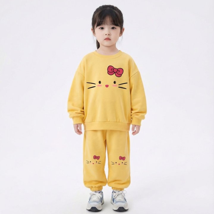 Little Rabbit - Korean Children Fashion - #kidsshorts - Cat Set - 6