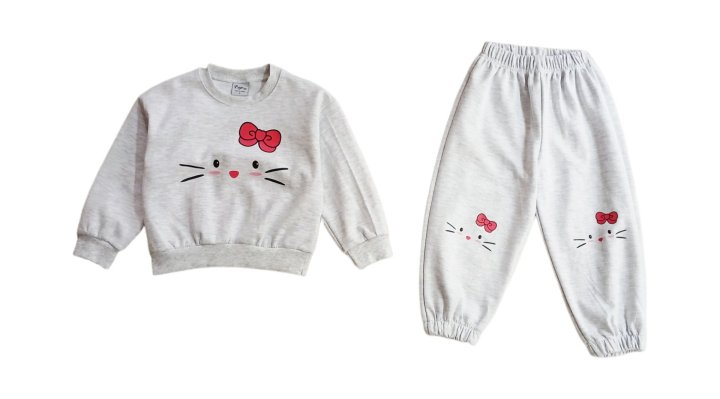 Little Rabbit - Korean Children Fashion - #kidsstore - Cat Set - 7