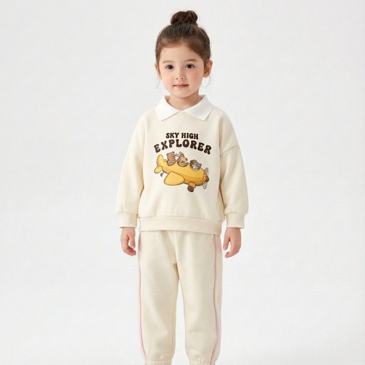 Little Rabbit - Korean Children Fashion - #littlefashionista - Collared Stripe Set