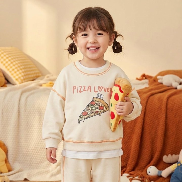 Little Rabbit - Korean Children Fashion - #littlefashionista - Pizza Burger Set - 3