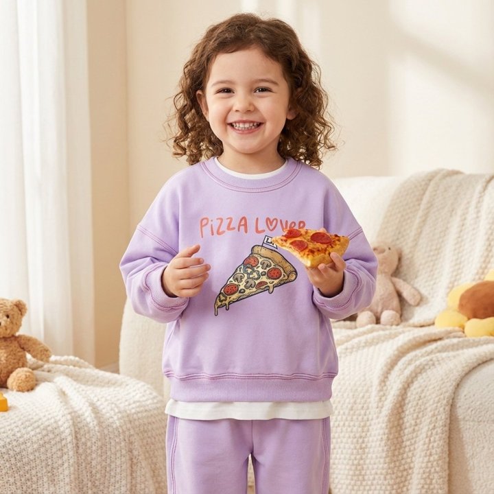 Little Rabbit - Korean Children Fashion - #littlefashionista - Pizza Burger Set - 4