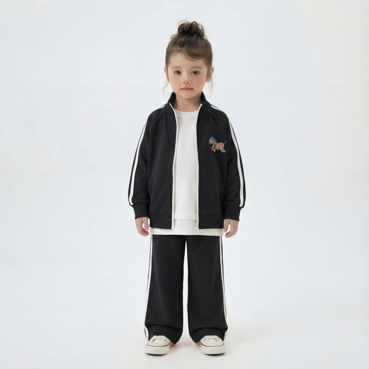 Little Rabbit - Korean Children Fashion - #prettylittlegirls - Zip-Up Set - 4