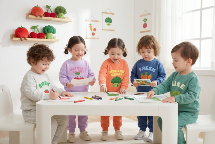 Little Rabbit - Korean Children Fashion - #todddlerfashion - Fruit Set