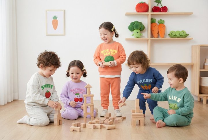 Little Rabbit - Korean Children Fashion - #toddlerclothing - Fruit Set - 2