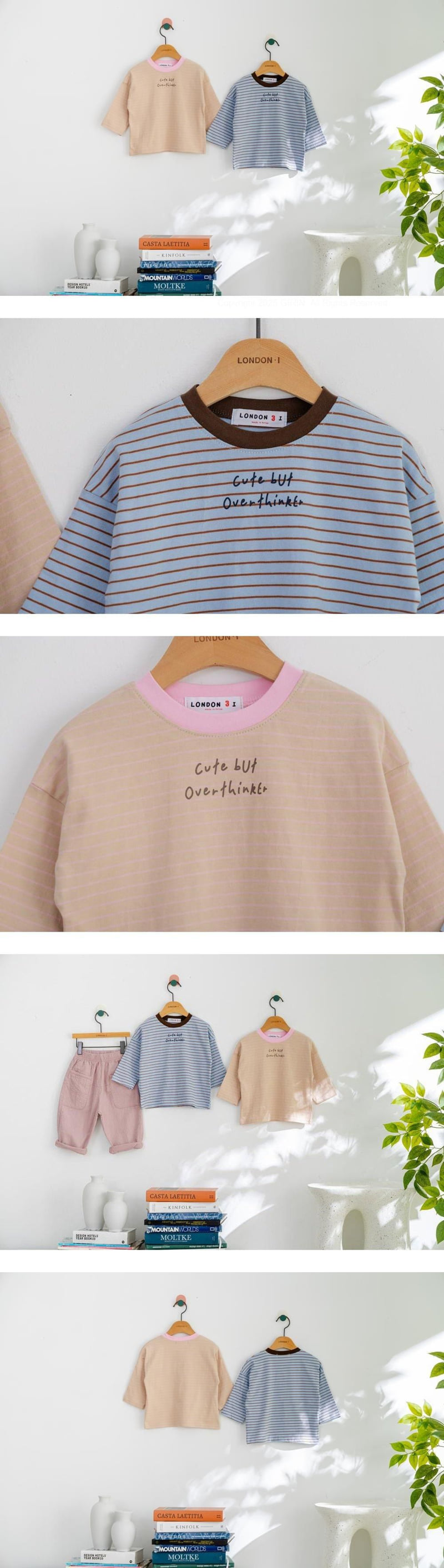 London I - Korean Children Fashion - #Kfashion4kids - Cute Stripe Tee