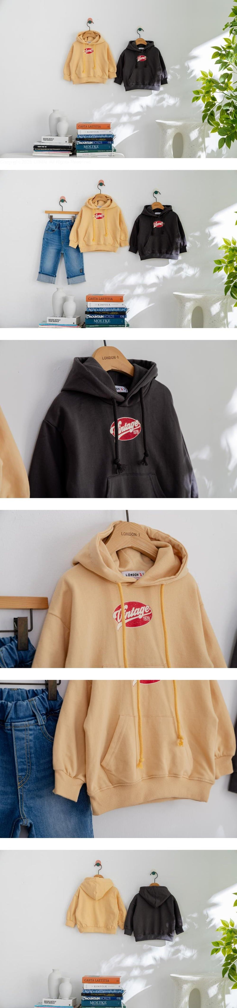 London I - Korean Children Fashion - #discoveringself - Vintage Hoodie