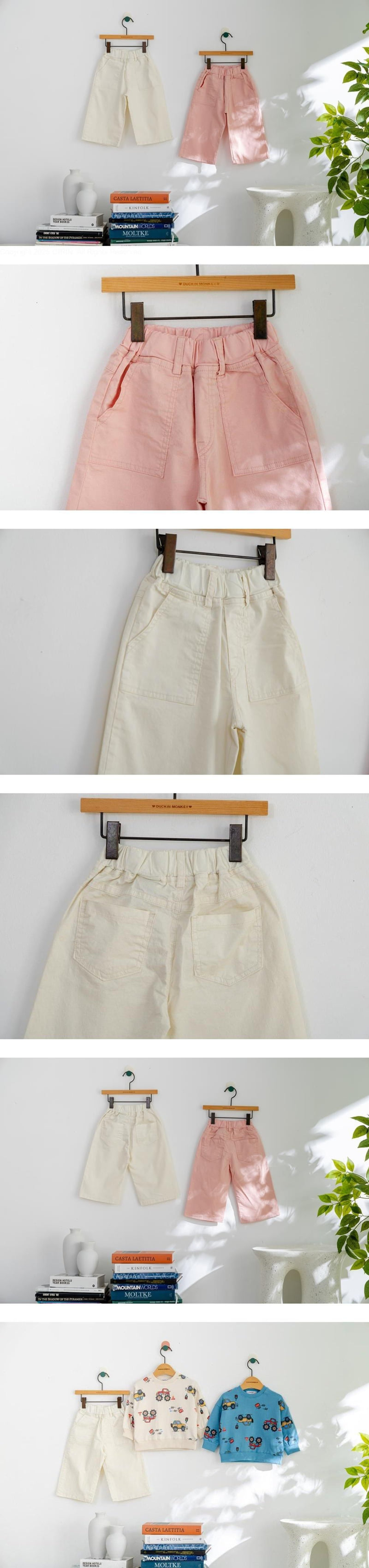 London I - Korean Children Fashion - #kidzfashiontrend - Pocket Cotton Pants