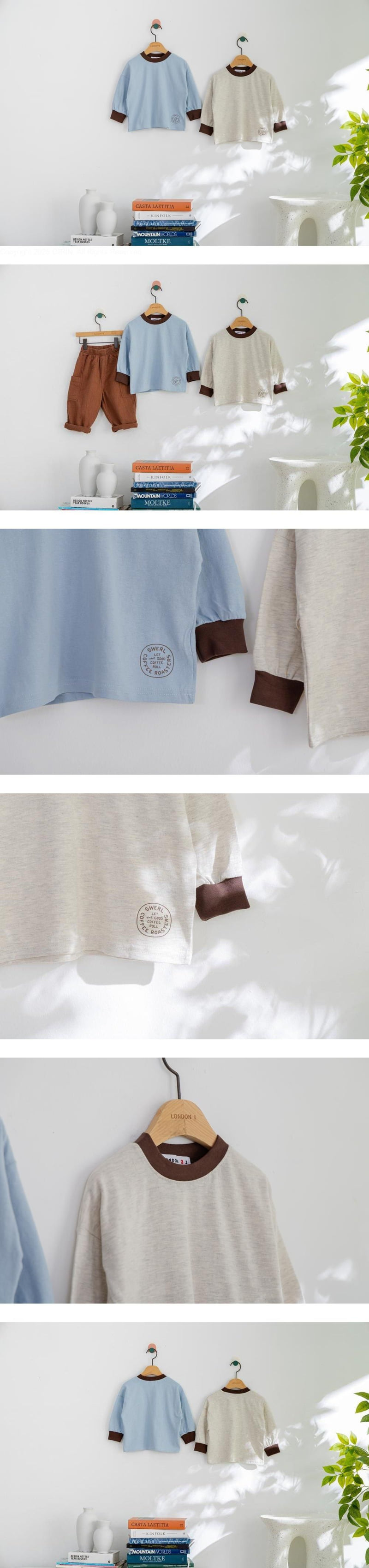 London I - Korean Children Fashion - #littlefashionista - Coffee Tee