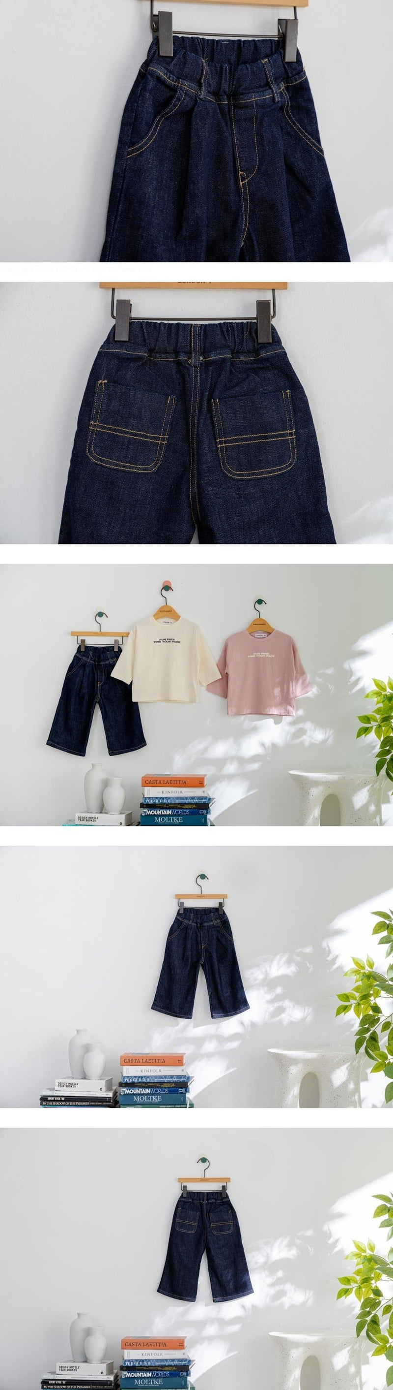 London I - Korean Children Fashion - #littlefashionista - Pleated Denim Pants
