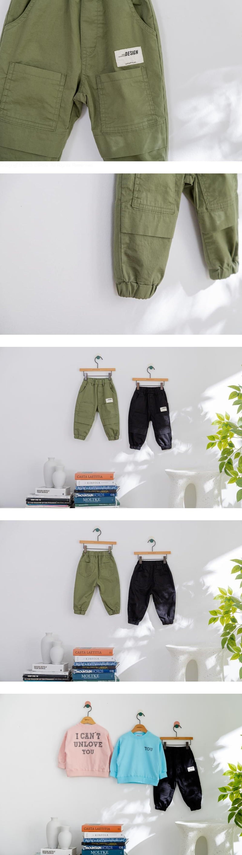 London I - Korean Children Fashion - #prettylittlegirls - Cotton Jogger Pants