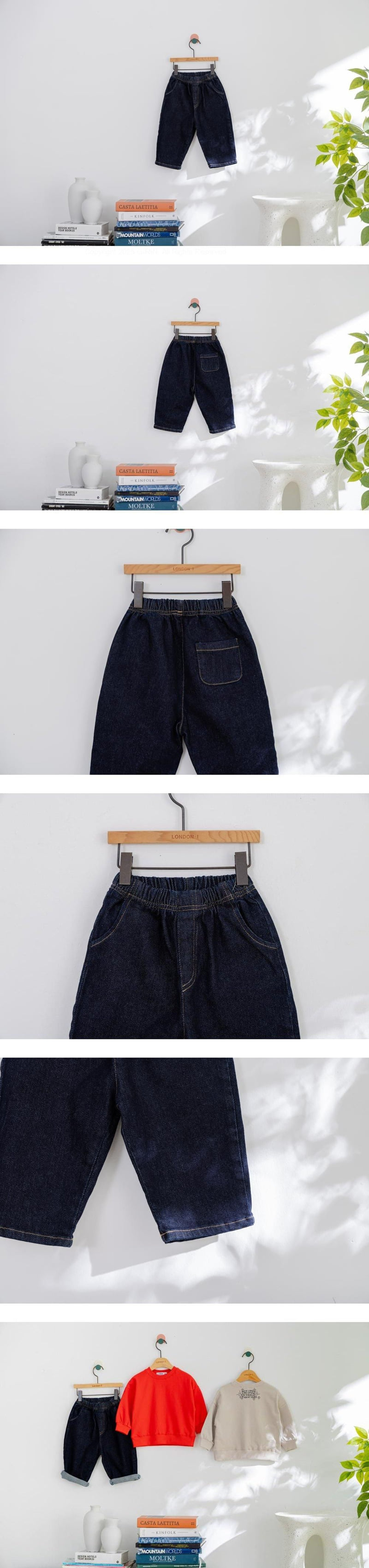 London I - Korean Children Fashion - #stylishchildhood - Baggy Denim Pants