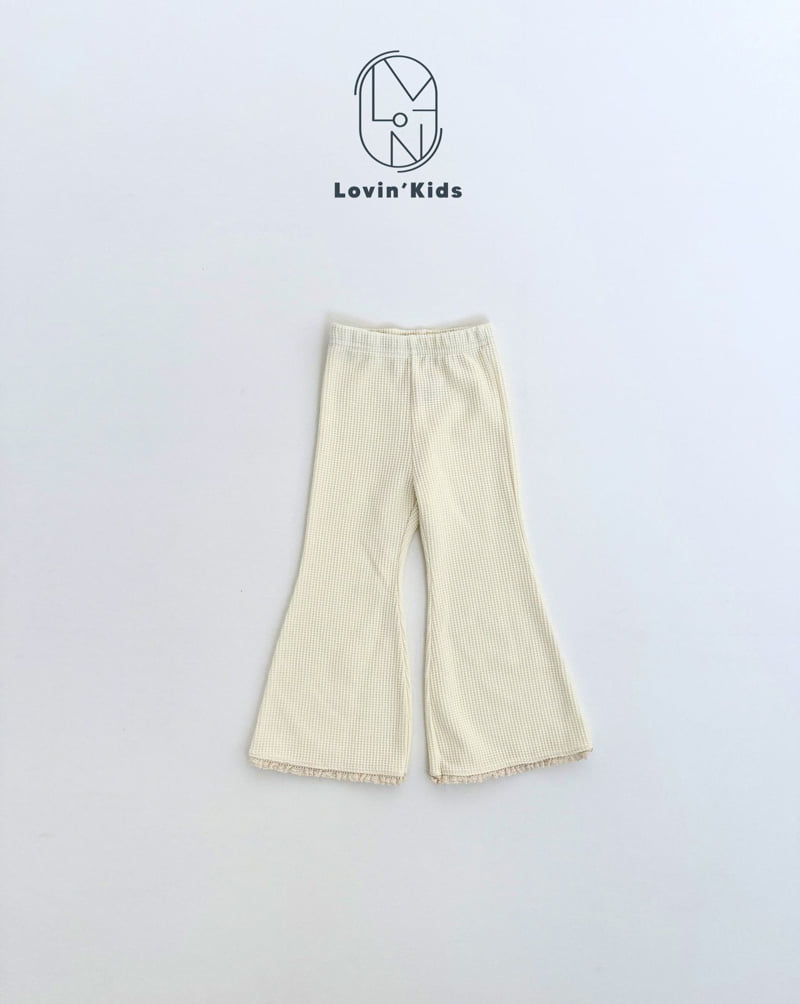 Lovin - Korean Baby Fashion - #smilingbaby - Waffle Bootcut Pants - 4