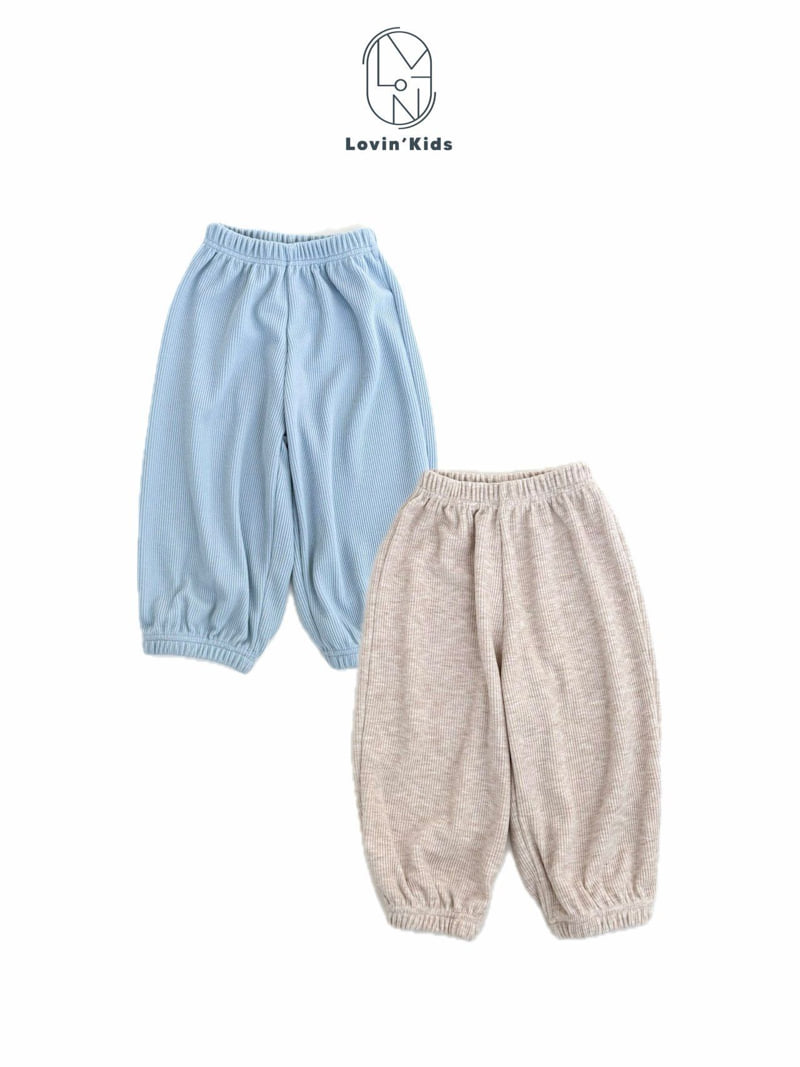 Lovin - Korean Baby Fashion - #babyboutique - Ribbed Jogger Pants