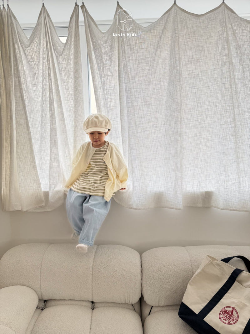 Lovin - Korean Baby Fashion - #babyboutique - Pleated Baggy Denim Pants - 12
