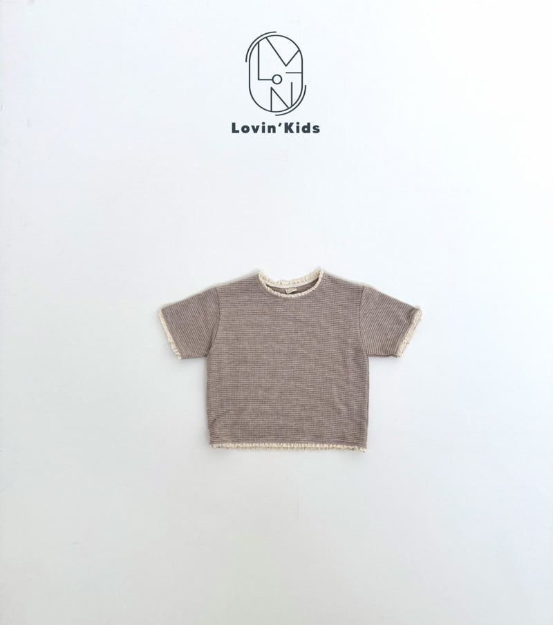 Lovin - Korean Baby Fashion - #babyboutique - Lace Waffle Tee - 4