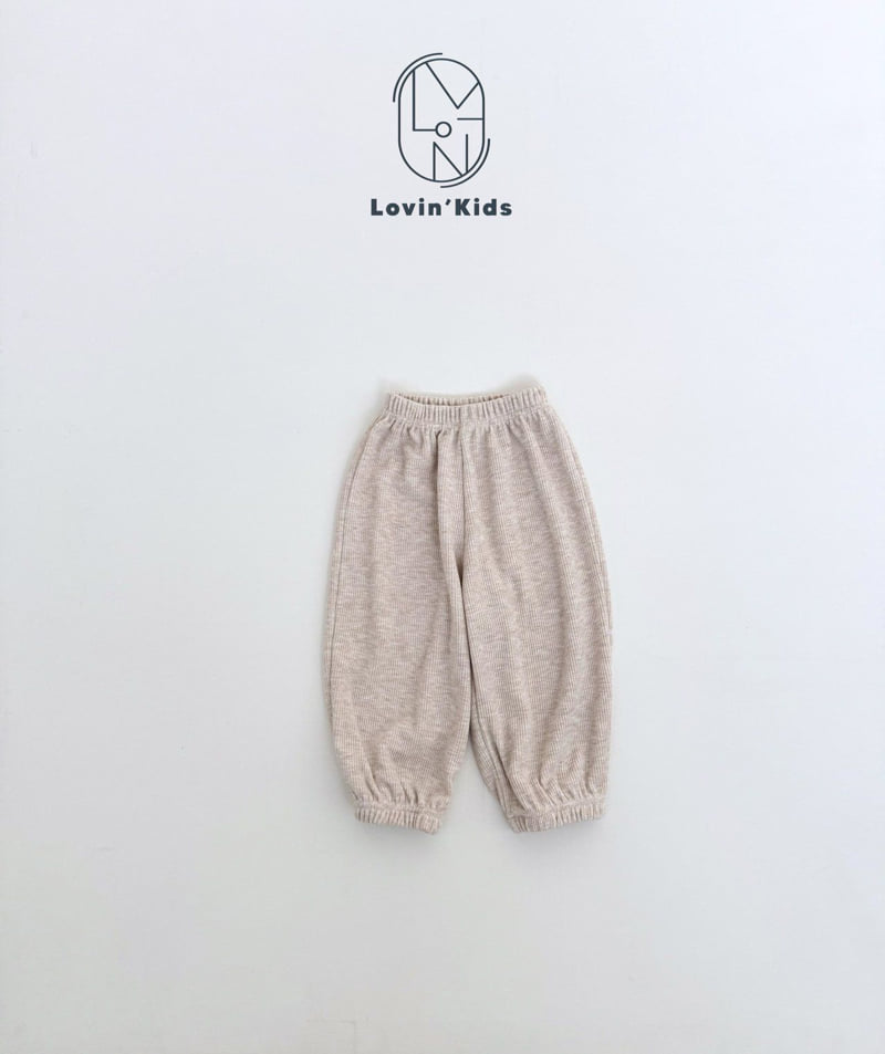 Lovin - Korean Baby Fashion - #babyclothing - Ribbed Jogger Pants - 3