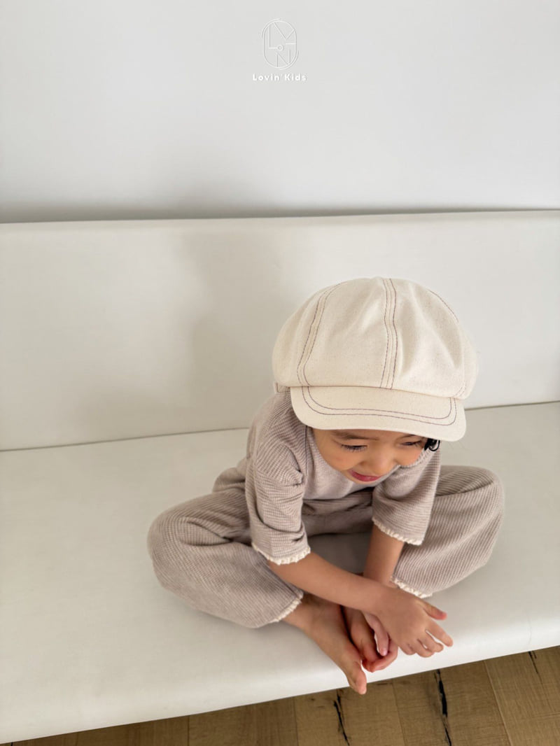 Lovin - Korean Baby Fashion - #babygirlfashion - Waffle Bootcut Pants - 9