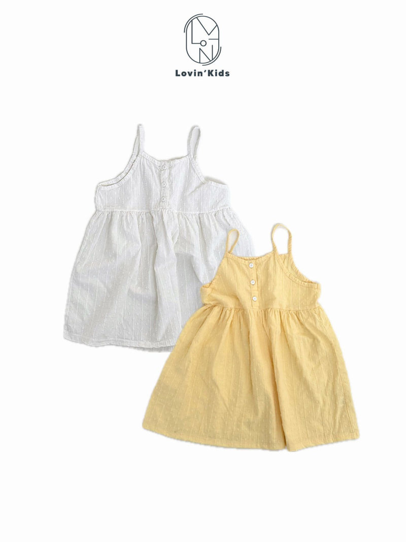 Lovin - Korean Baby Fashion - #babygirlfashion - Dobby Shirring One-piece