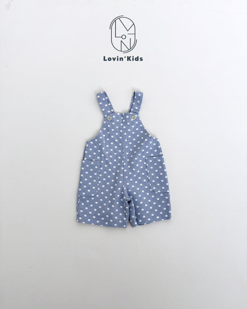 Lovin - Korean Baby Fashion - #babygirlfashion - Dot Short Overalls - 4